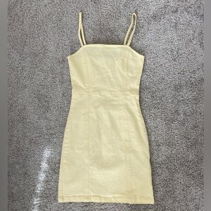 denim mini dress